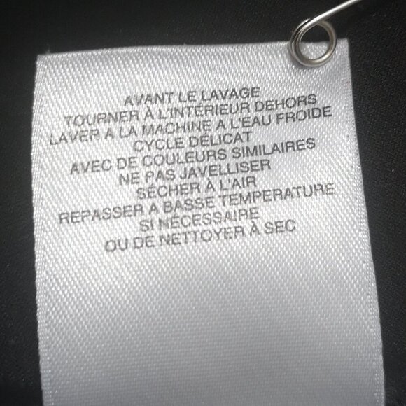 Anne Klein Ladies Size Medium Black with Grey Accents Long Sleeve Top - Picture 6 of 12